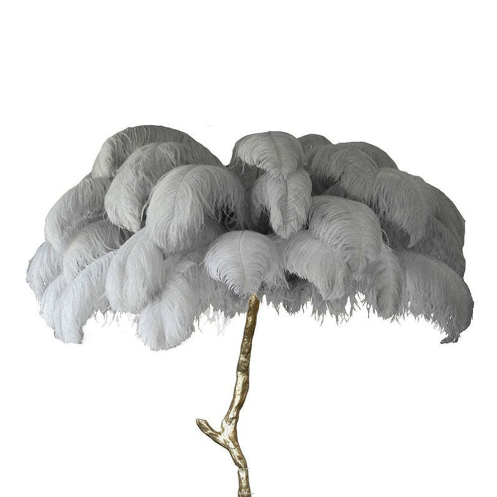 Lampadaire Fleur Plumes Coloré