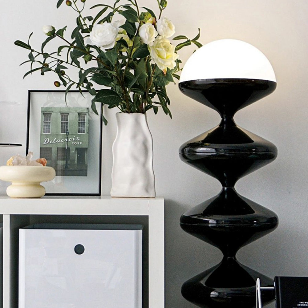 Lampadaire Gourde Métal Sculpturale