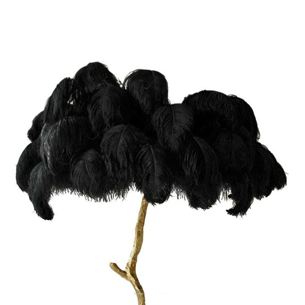 Lampadaire Fleur Plumes Coloré