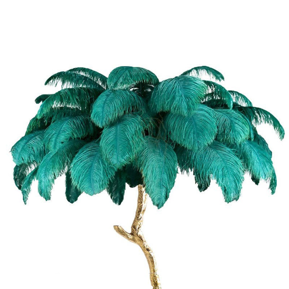 Lampadaire Fleur Plumes Coloré