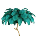 Lampadaire Fleur Plumes Coloré