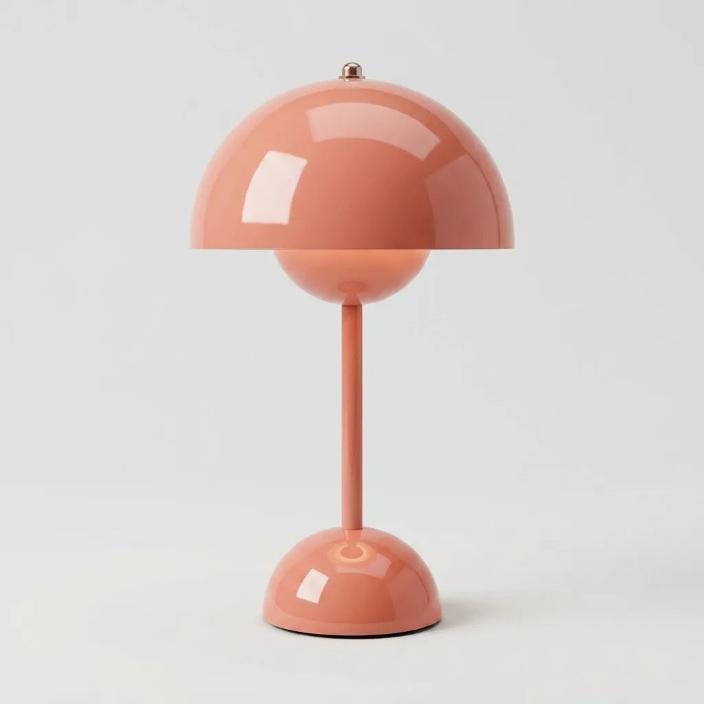 Lampe de Table Sans Fil LED Dimmable – Design Moderne Rechargeable, Brûlée