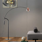 Lampadaire Arc Métal Or Rose