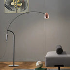 Lampadaire Arc Métal Or Rose