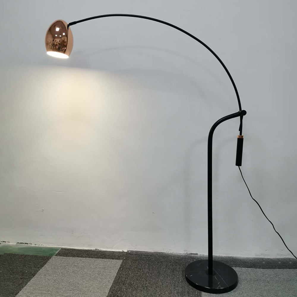 Lampadaire Arc Métal Or Rose