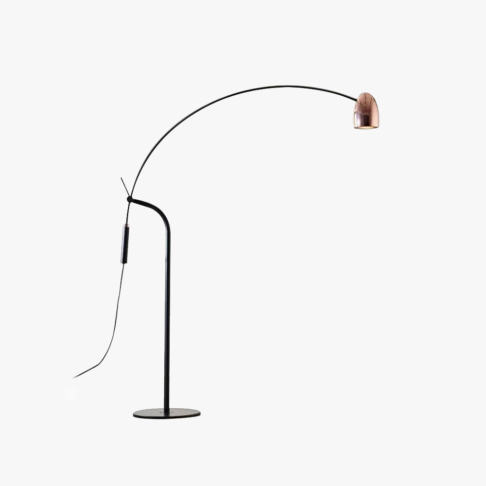 Lampadaire Arc Métal Or Rose