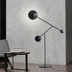 Lampadaire Rond Métal Noir Premium