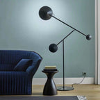 Lampadaire Rond Métal Noir Premium