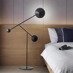 Lampadaire Rond Métal Noir Premium