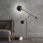 Lampadaire Rond Métal Noir Premium