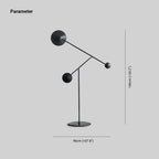 Lampadaire Rond Métal Noir Premium
