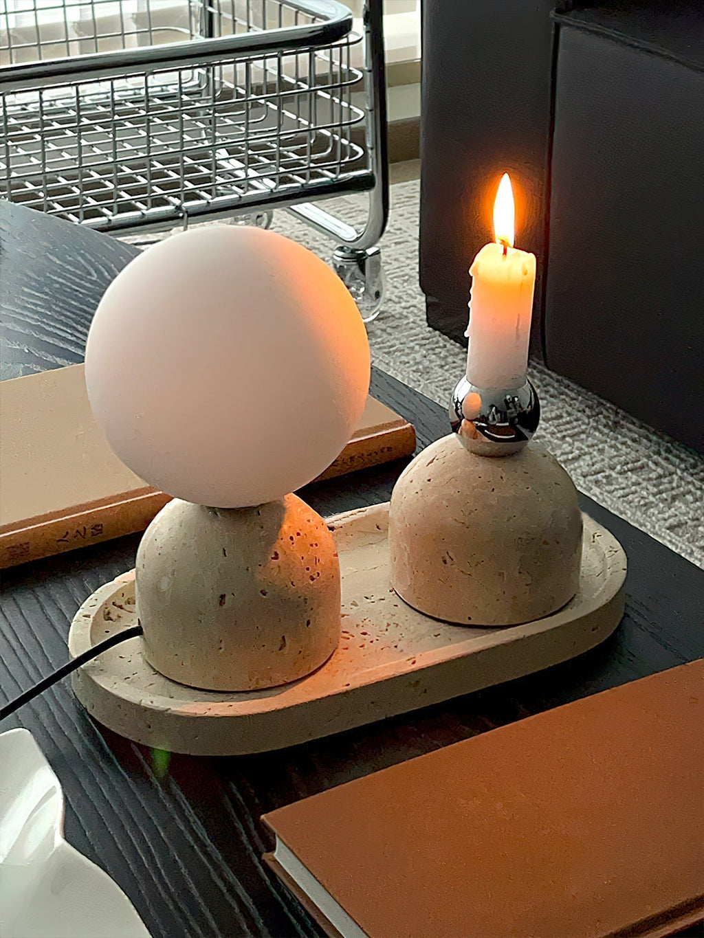 Lampe de Table Marbre