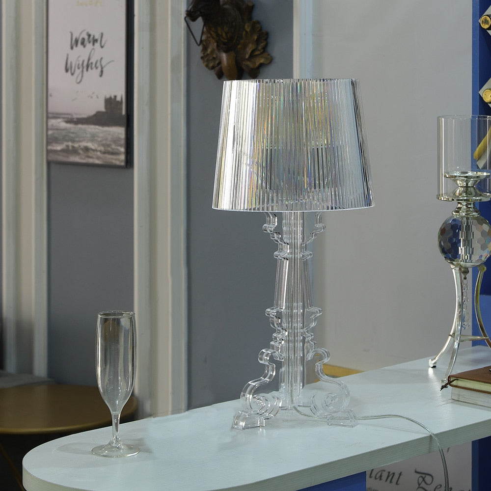 Lampe de Table Cylindre Acrylique