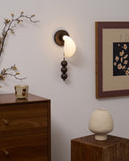Applique Murale Verre Sculpté Bronze Antique