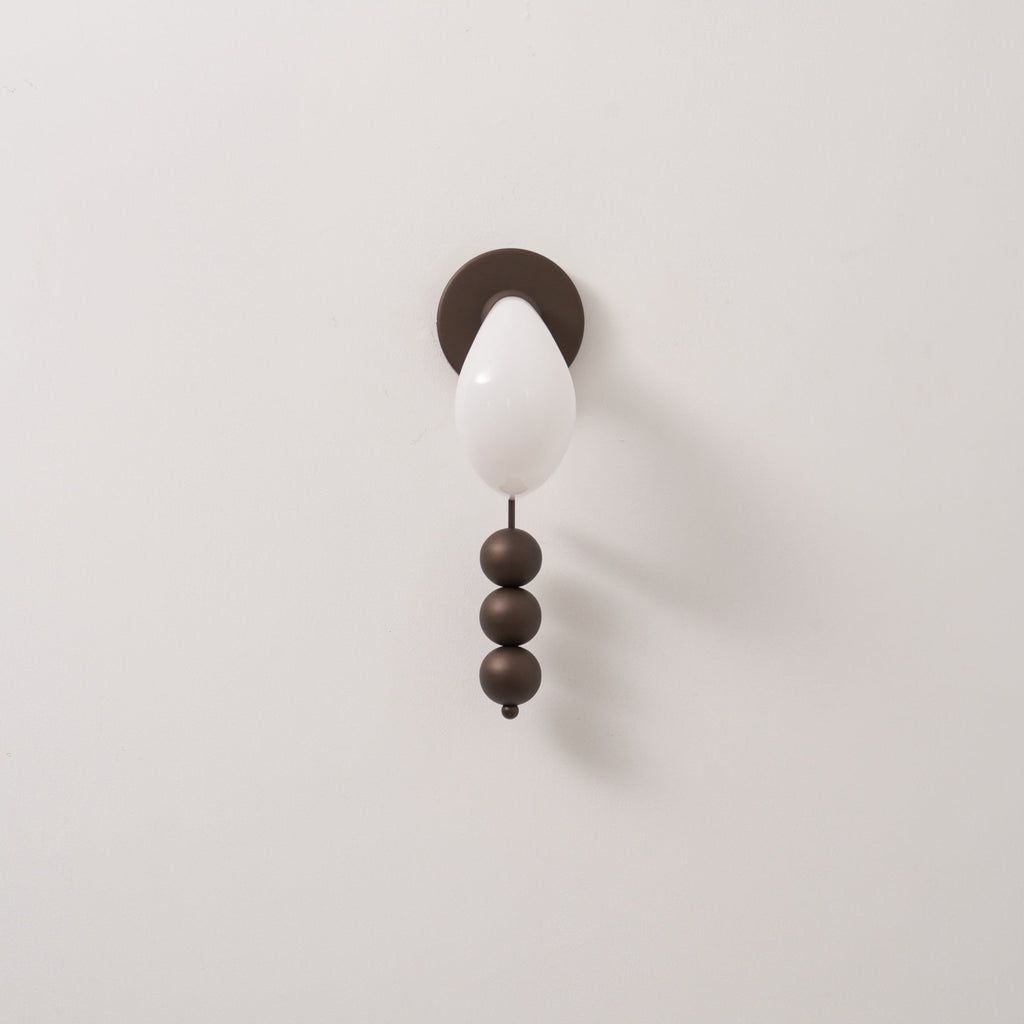 Applique Murale Verre Sculpté Bronze Antique