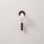 Applique Murale Verre Sculpté Bronze Antique