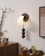Applique Murale Verre Sculpté Bronze Antique