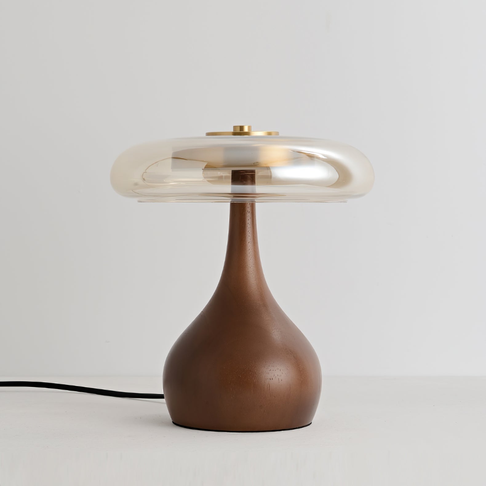 Lampe de Table Verre & Bois – Design Luxe Dimmable, Andi