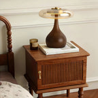 Lampe de Table Verre & Bois – Design Luxe Dimmable, Andi