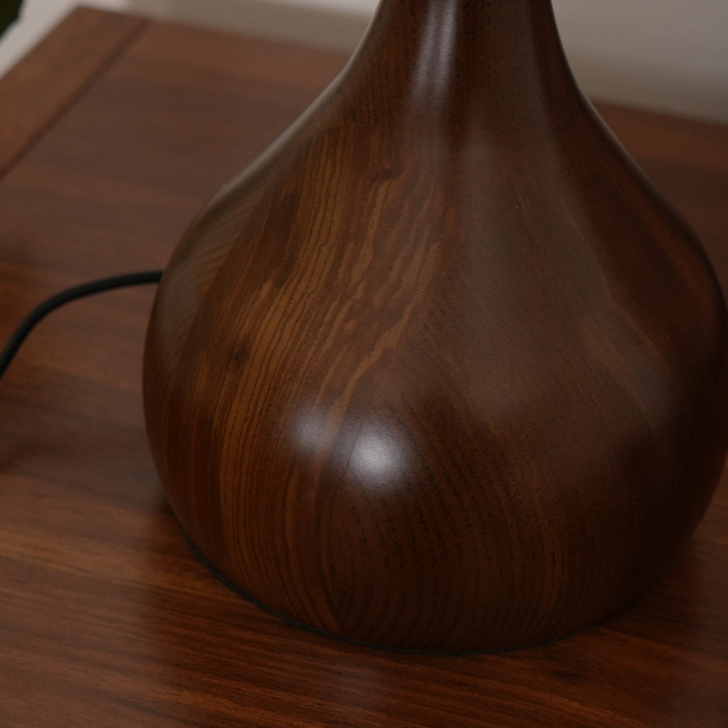 Lampe de Table Verre & Bois – Design Luxe Dimmable, Andi