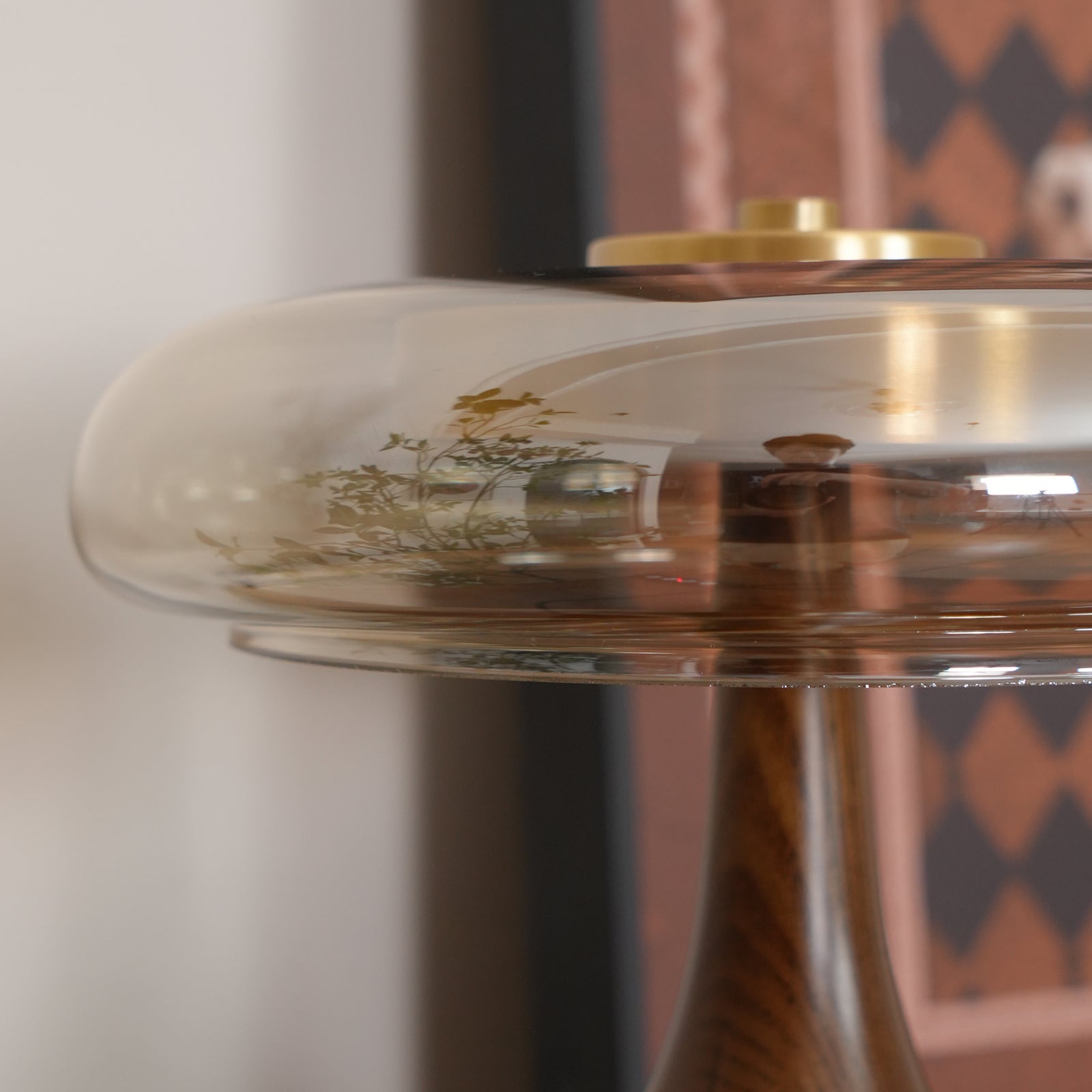 Lampe de Table Verre & Bois – Design Luxe Dimmable, Andi