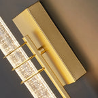 Applique moderne a tube lumineux effet bulles.