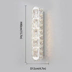 applique murale led minimaliste cristal