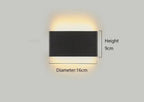 applique murale led noire compacte design moderne interieur