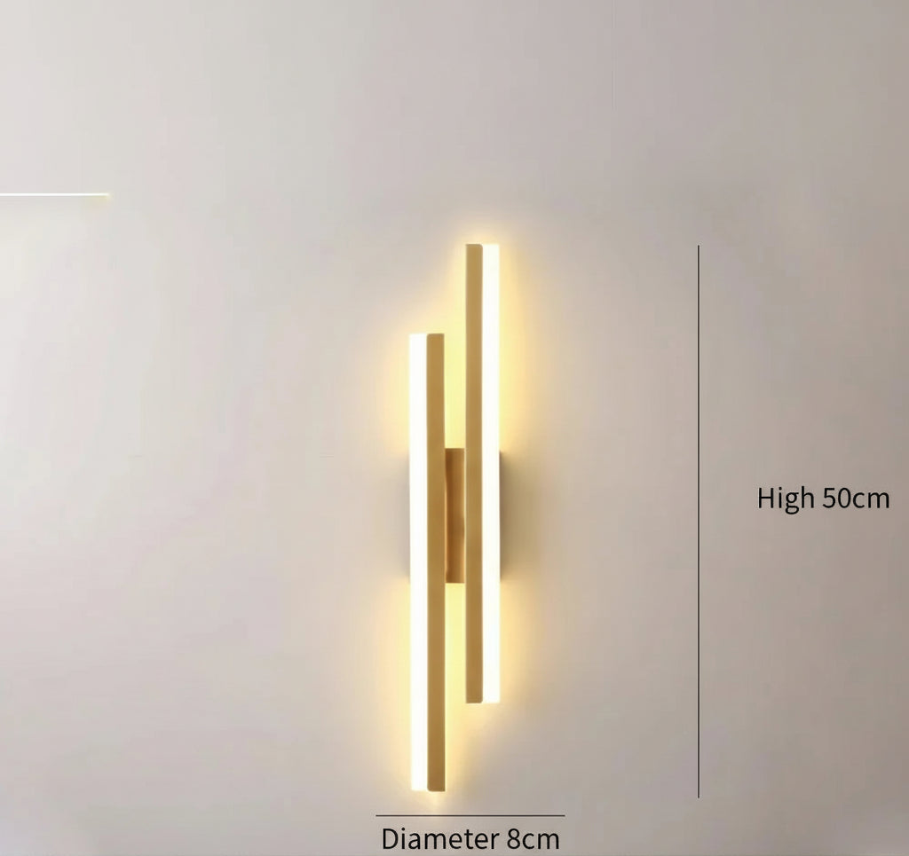 applique murale led noire double pour salon chambre couloir