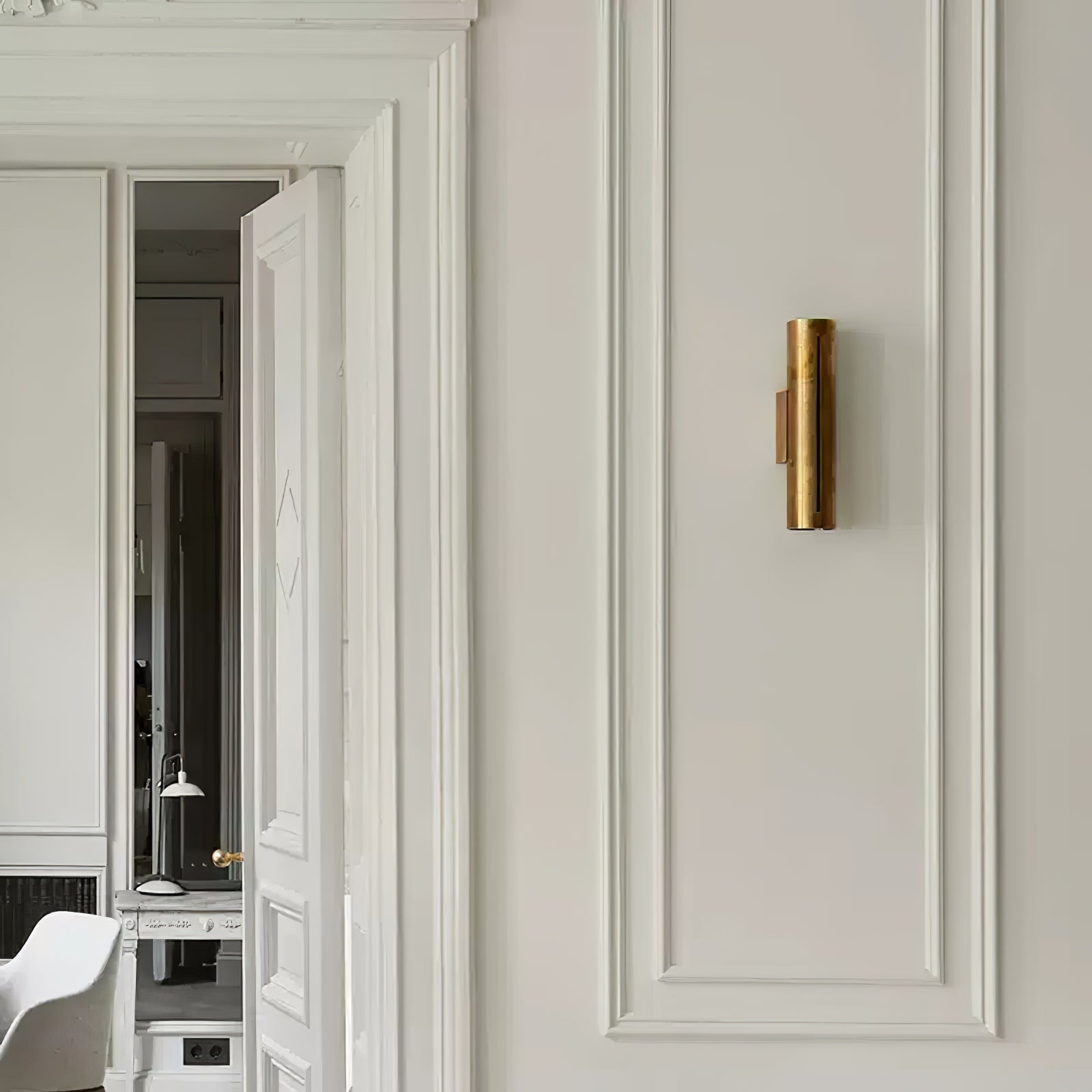 Applique Murale Cylindre Laiton