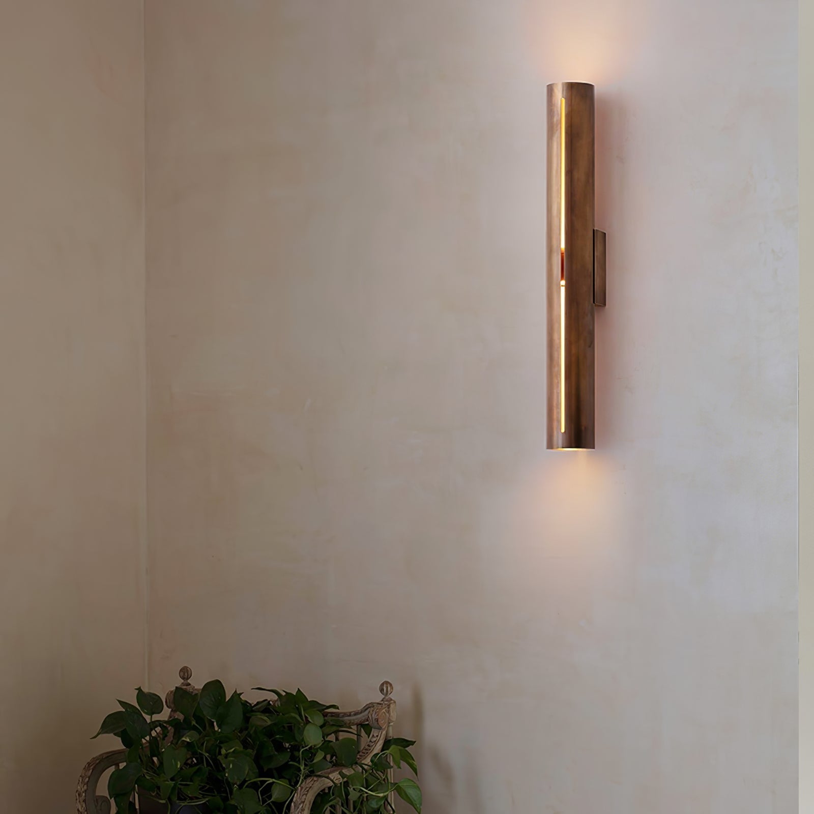 Applique Murale Cylindre Laiton