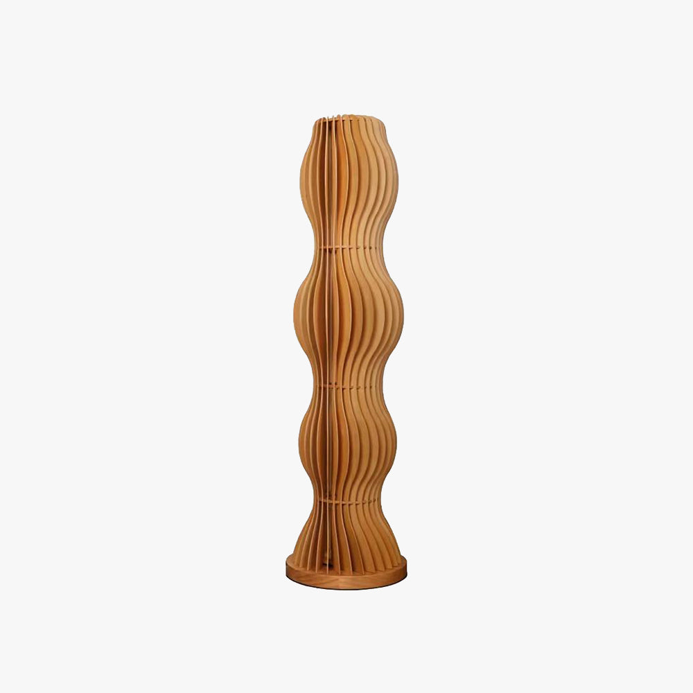 Lampadaire Vague Bois Kaki
