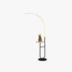Lampadaire Arc Marbre Noir Chevet
