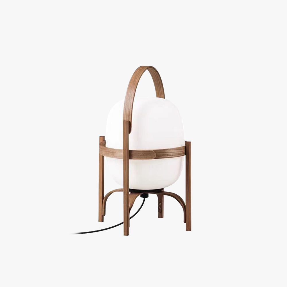 Lampadaire Lanterne Bois & Verre