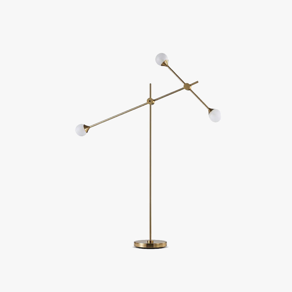 Lampadaire Globe Verre Bras Pivotant