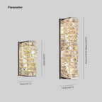 Applique Murale Cristal Rectangulaire