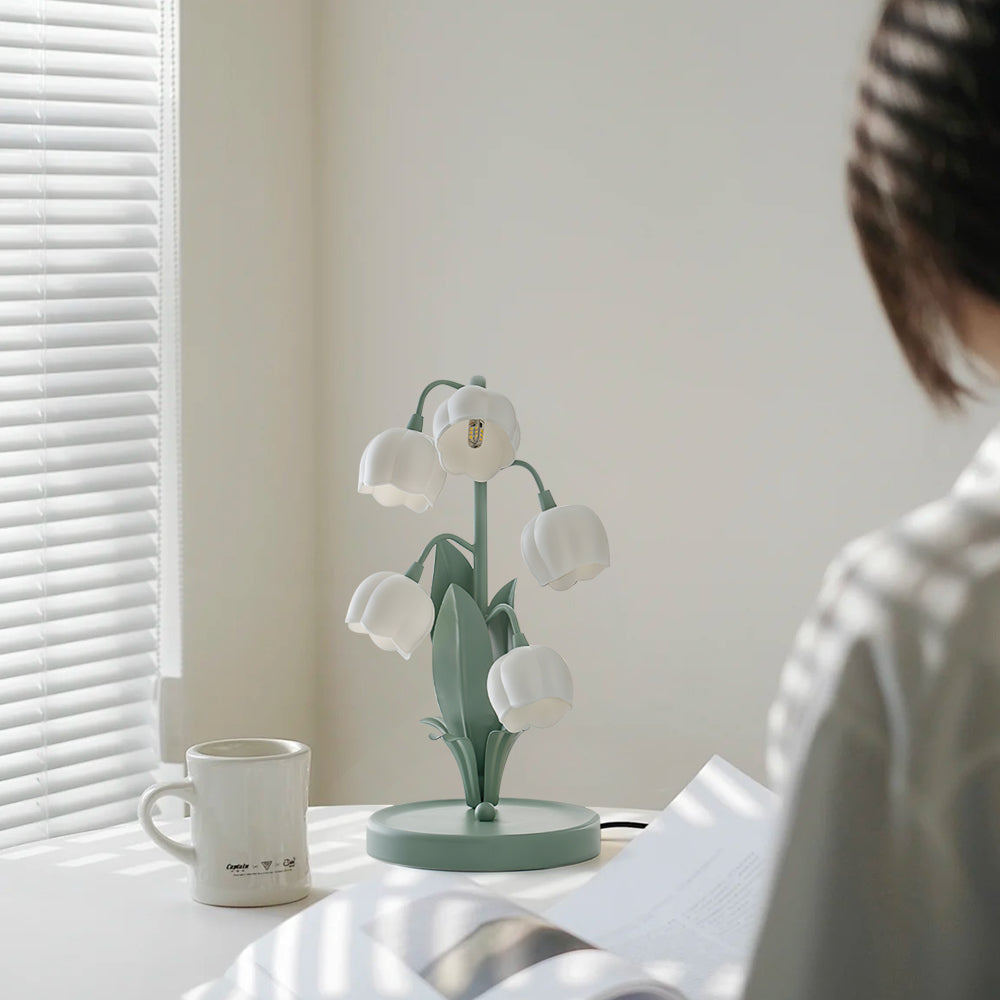 Lampe de Table Orchidée – Design Nature Élégant, Bell