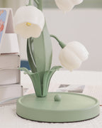 Lampe de Table Orchidée – Design Nature Élégant, Bell