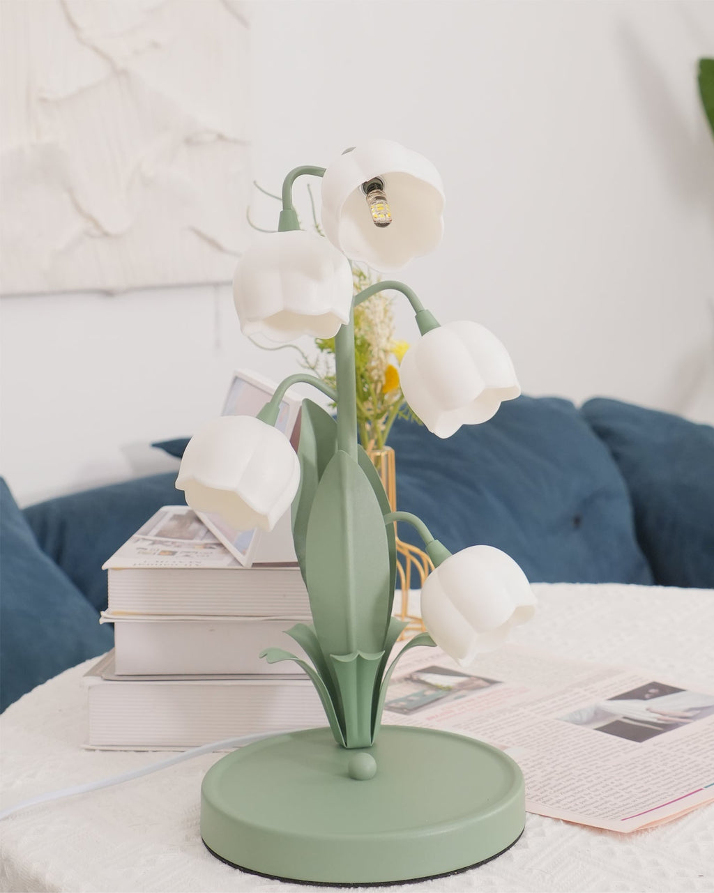 Lampe de Table Orchidée – Design Nature Élégant, Bell
