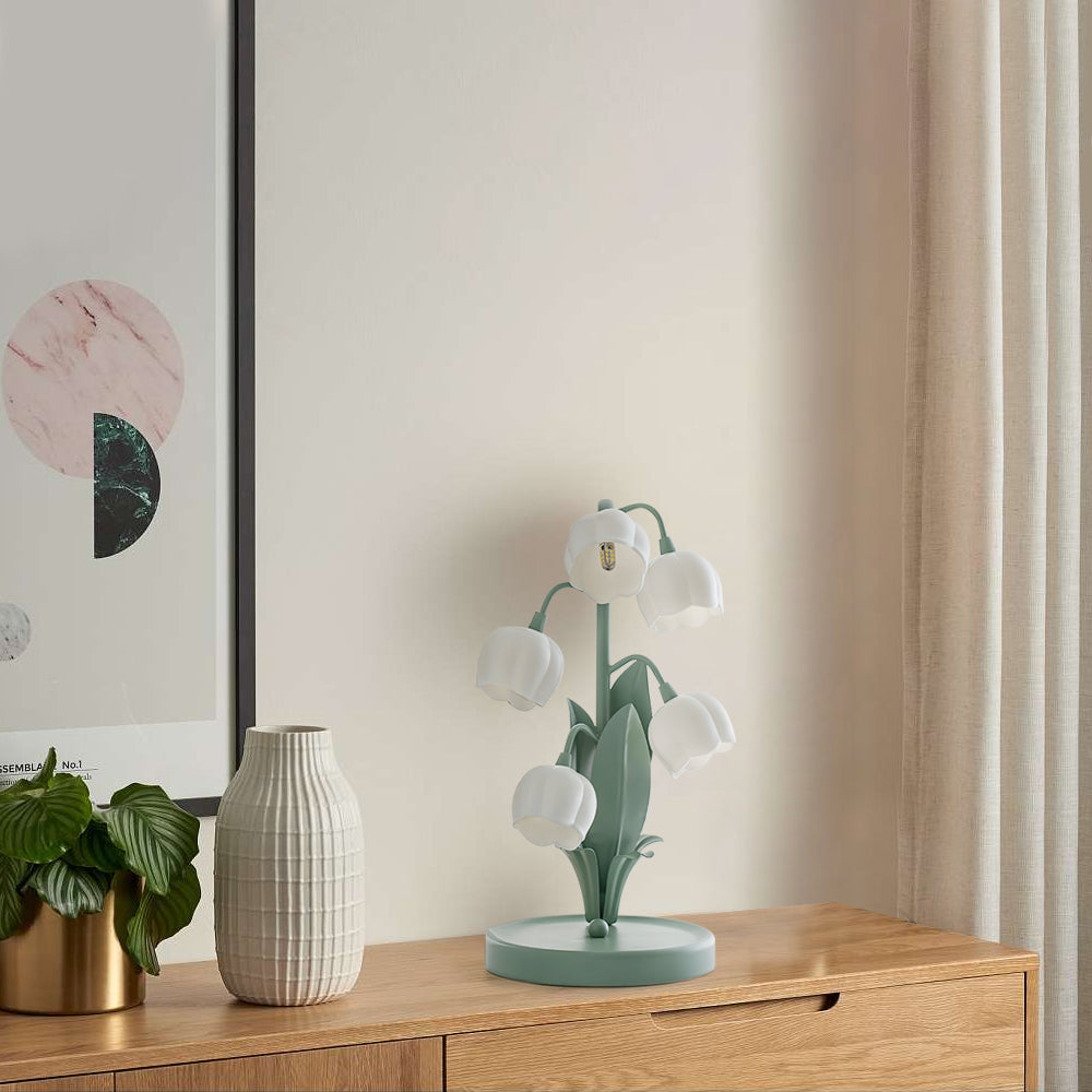 Lampe de Table Orchidée – Design Nature Élégant, Bell