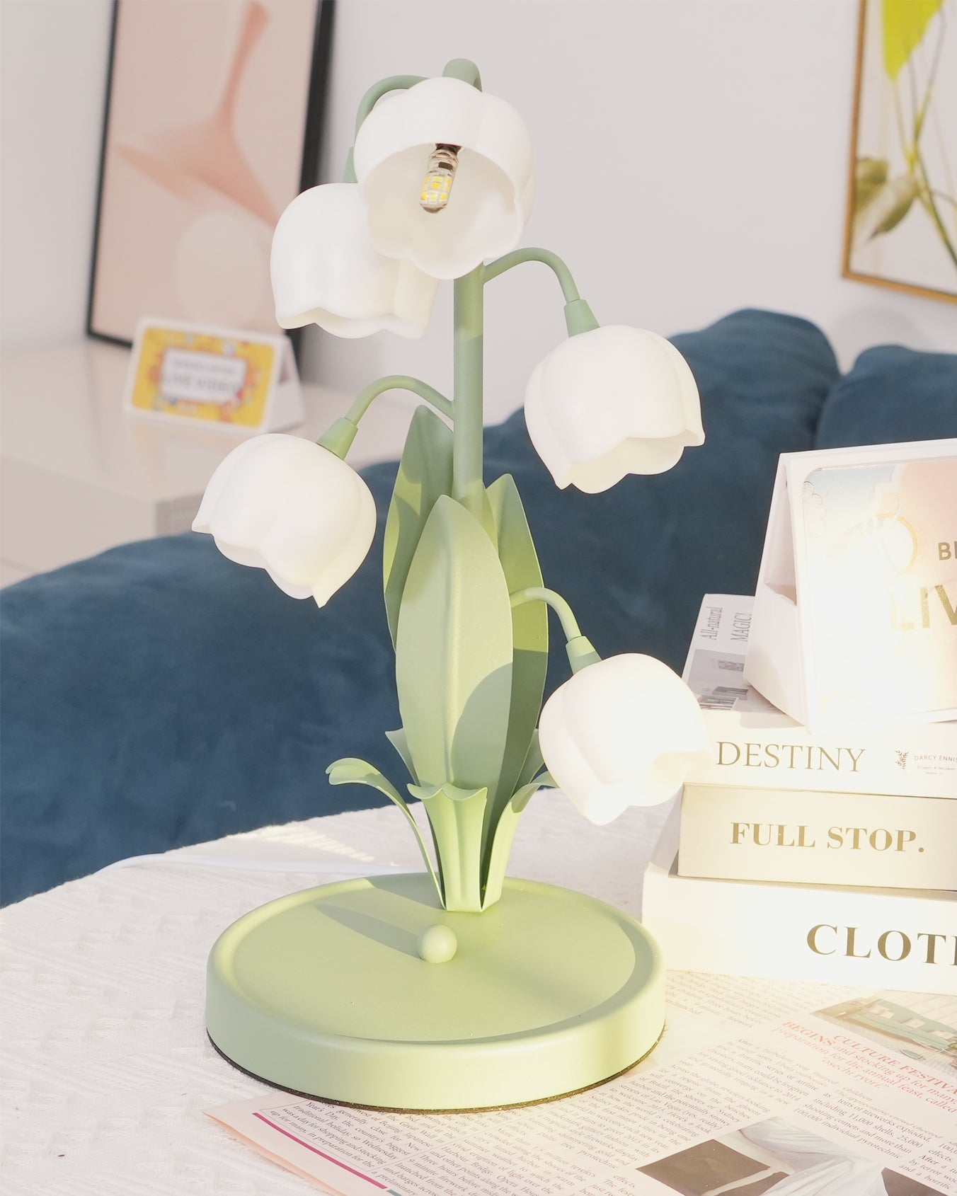 Lampe de Table Orchidée – Design Nature Élégant, Bell
