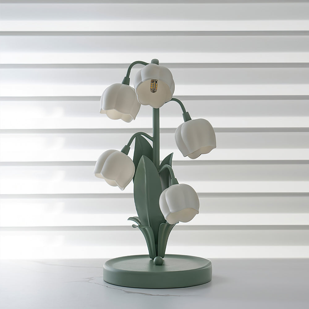 Lampe de Table Orchidée – Design Nature Élégant, Bell