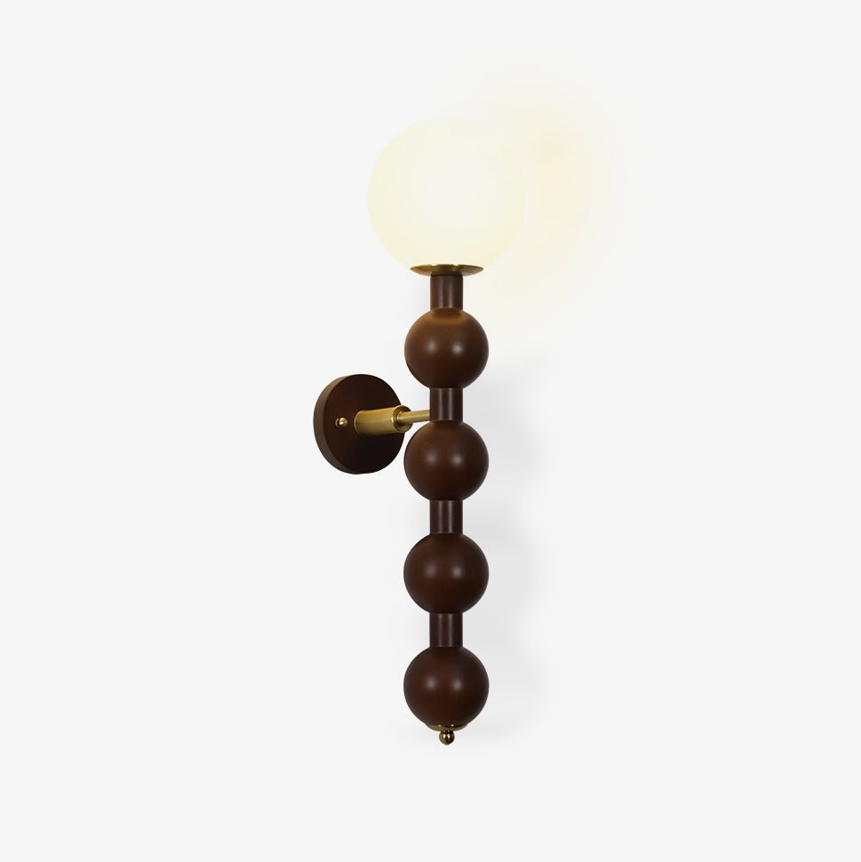 Applique Murale Bois Verre Bulle
