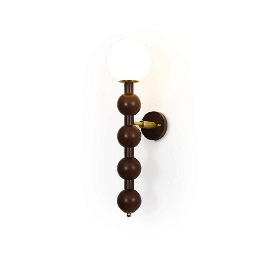 Applique Murale Bois Verre Bulle