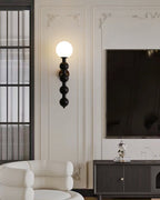 Applique Murale Bois Verre Bulle