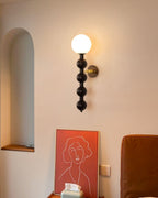 Applique Murale Bois Verre Bulle