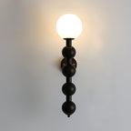 Applique Murale Bois Verre Bulle