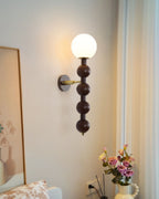 Applique Murale Bois Verre Bulle