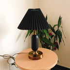 Lampe de Table Tissu Plissé