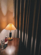 Lampe de Table Tissu Plissé